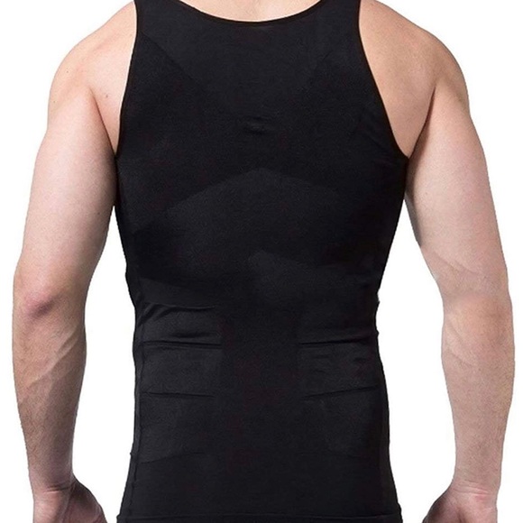 Compression workout slimming tank top muscle tee - Picture 2 of 5